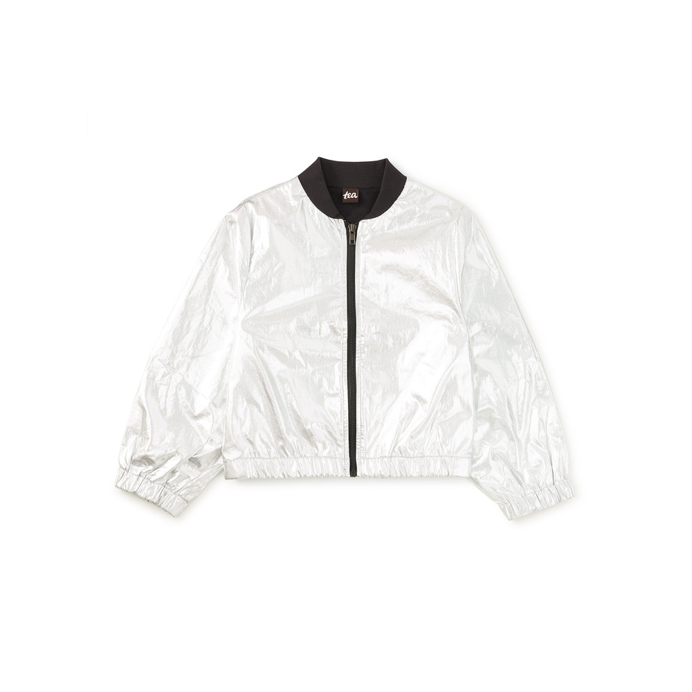 Tea Collection Girls Silver Jacket size: 4-5T